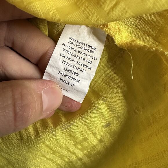 Notations Woman Women's Sleeveless Button Up Top 2X Yellow Bright Happy Light - Picture 9 of 11